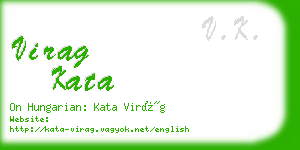 virag kata business card